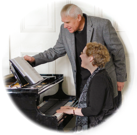 Tom and Marge at piano